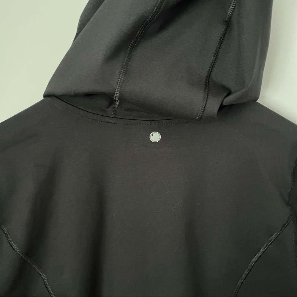 Yogalicious Lux Full Zip Hooded Crop Ink Black Athletic Jacket Size X-Large - Picture 16 of 16